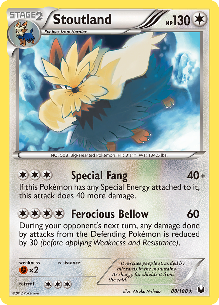 Stoutland (88/108) [Black & White: Dark Explorers] | Good Games Adelaide SA