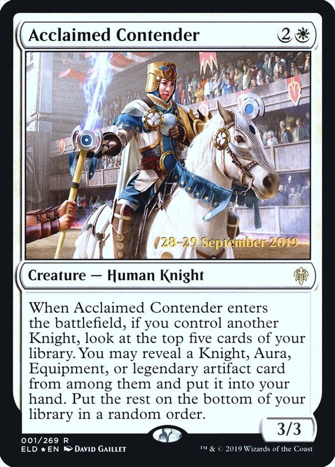 Acclaimed Contender 1 (Prerelease Cards)  - Foil | Good Games Adelaide SA