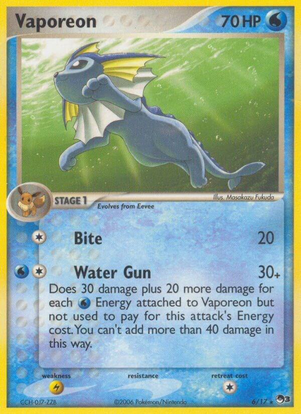 Vaporeon 006/017 (POP Series 3)  | Good Games Adelaide SA