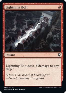 Lightning Bolt 187 (Commander Legends: Battle for Baldur's Gate)  - Foil | Good Games Adelaide SA