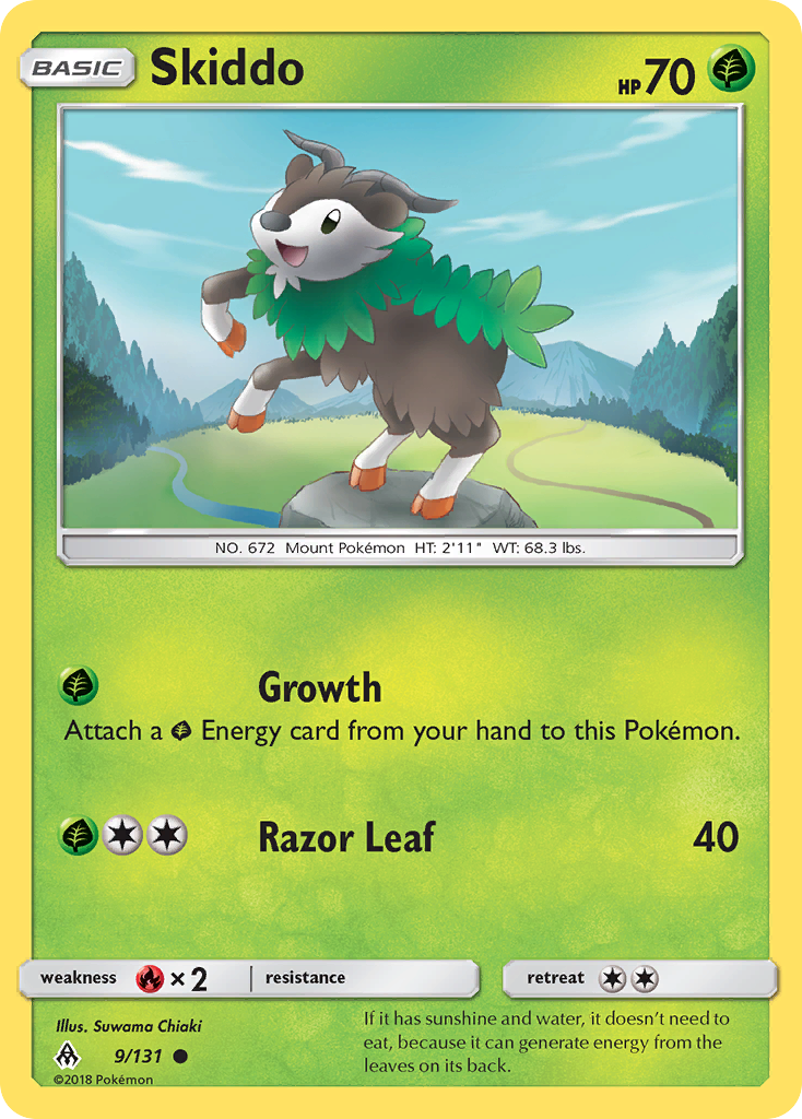 Skiddo (9/131) [Sun & Moon: Forbidden Light] | Good Games Adelaide SA
