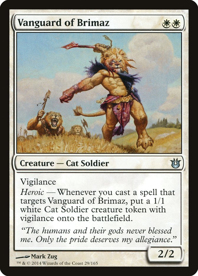 Vanguard of Brimaz 29 (Born of the Gods)  - Foil | Good Games Adelaide SA