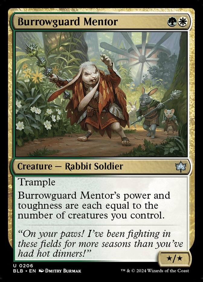 Burrowguard Mentor 206 (Bloomburrow)  | Good Games Adelaide SA