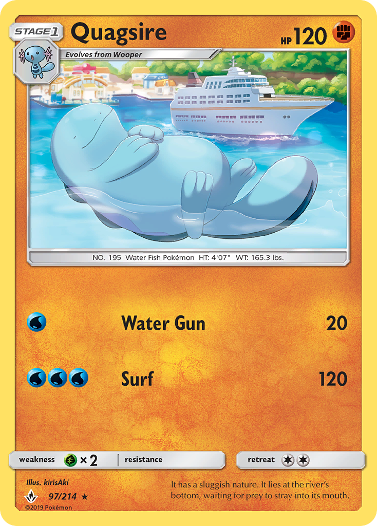 Quagsire (97/214) [Sun & Moon: Unbroken Bonds] | Good Games Adelaide SA