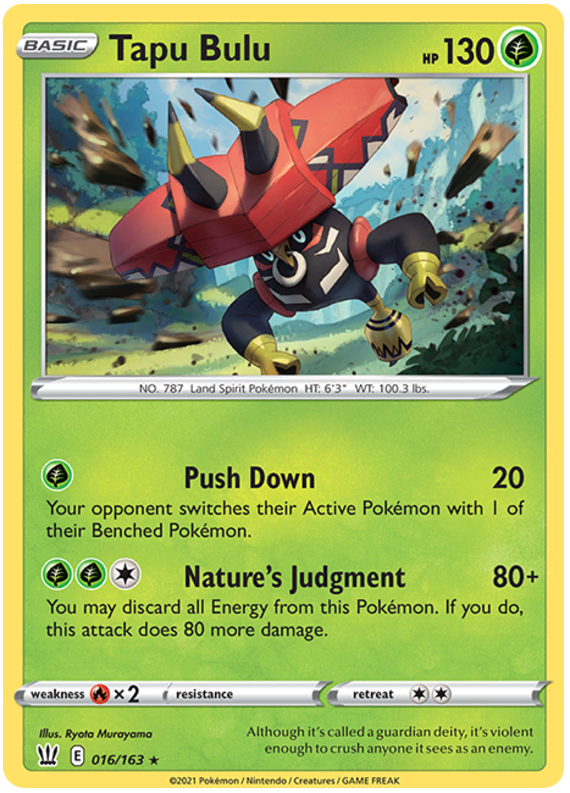 Tapu Bulu (016/163) [Sword & Shield: Battle Styles] | Good Games Adelaide SA