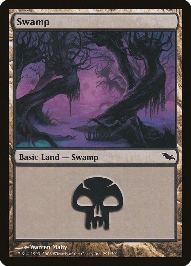 Swamp 291 (Shadowmoor)  - Foil | Good Games Adelaide SA