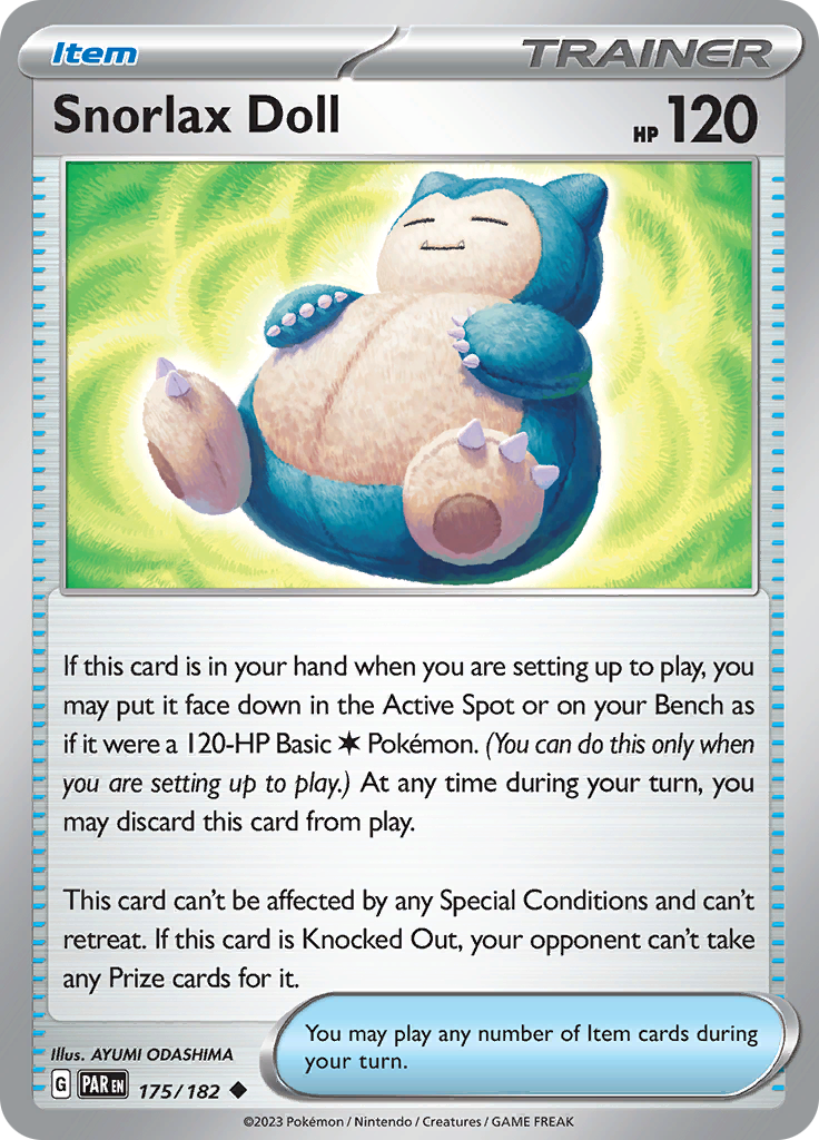 Snorlax Doll (175/182) [Scarlet & Violet: Paradox Rift] | Good Games Adelaide SA