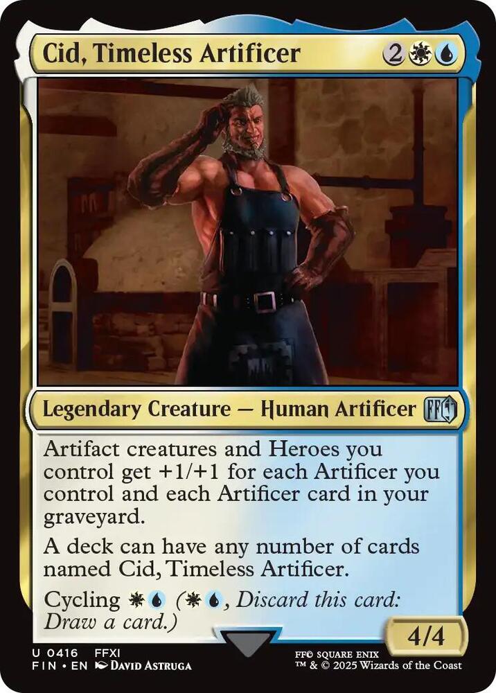 Cid, Timeless Artificer 416 (FINAL FANTASY)  - Foil | Good Games Adelaide SA