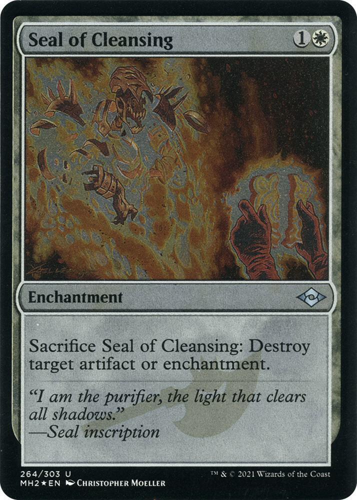 Seal of Cleansing Foil Etched 264 (Modern Horizons 2)  - Foil | Good Games Adelaide SA