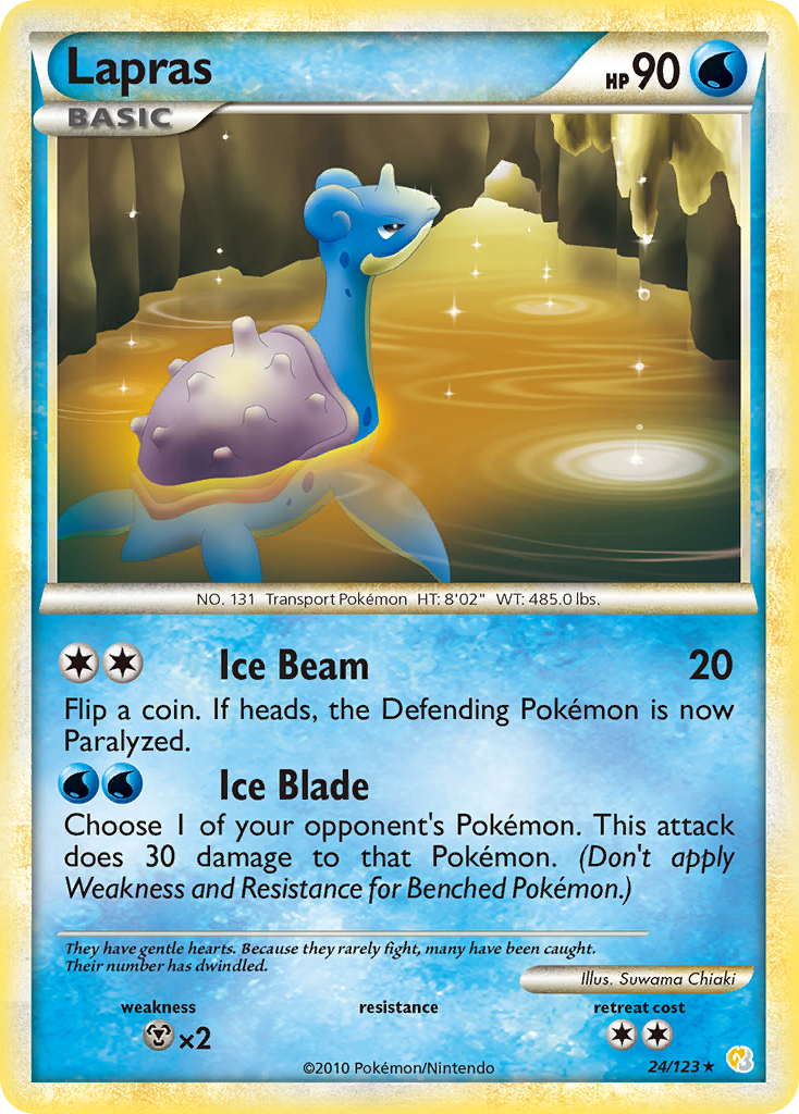 Lapras (24/123) [HeartGold & SoulSilver: Base Set] | Good Games Adelaide SA