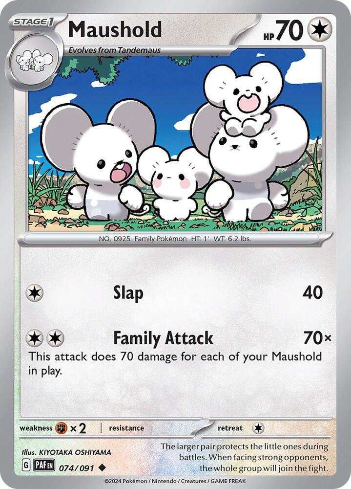 Maushold 074/091 (SV: Paldean Fates)  - Reverse Holofoil | Good Games Adelaide SA