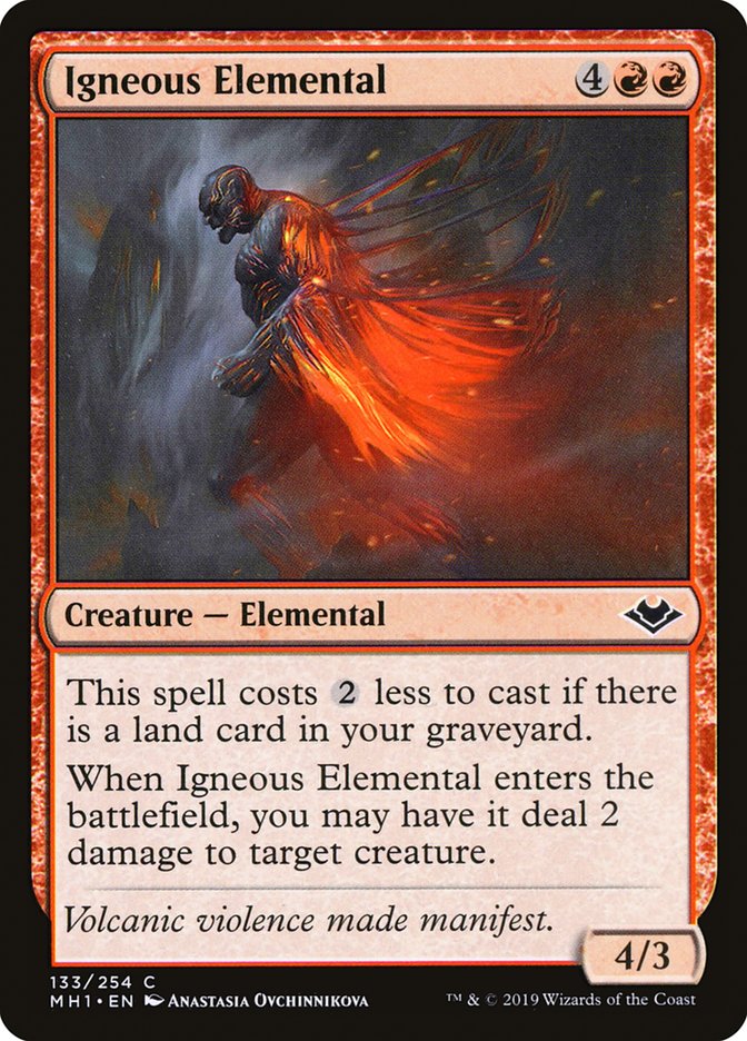 Igneous Elemental 133 (Modern Horizons)  - Foil | Good Games Adelaide SA