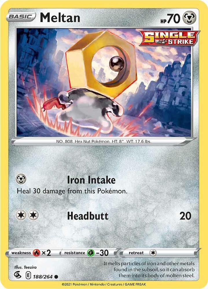 Meltan 188/264 (SWSH08: Fusion Strike)  | Good Games Adelaide SA