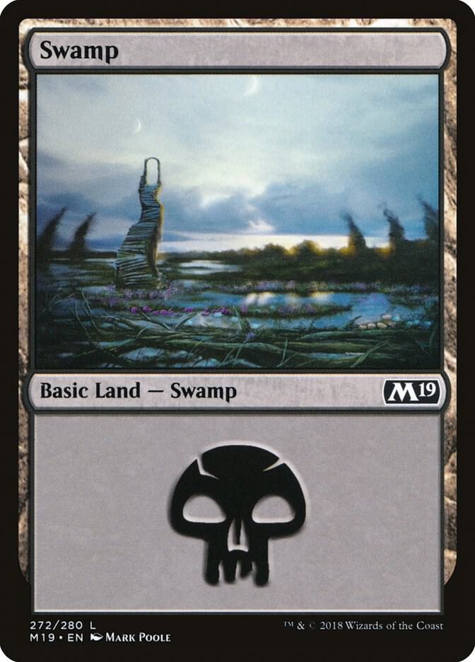 Swamp 272 (Core Set 2019)  - Foil | Good Games Adelaide SA