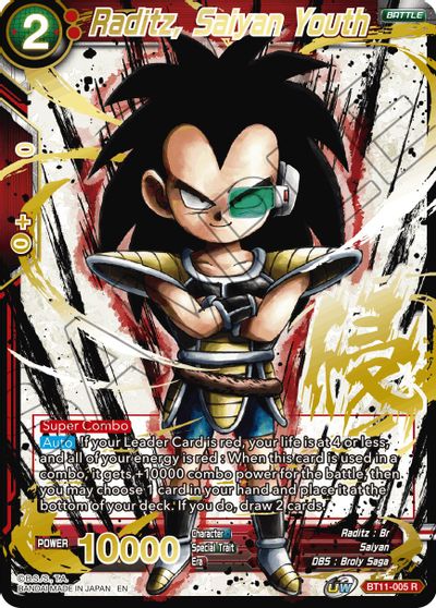 Raditz, Saiyan Youth (Alternate Art) (BT11-005) [Special Anniversary Set 2021] | Good Games Adelaide SA