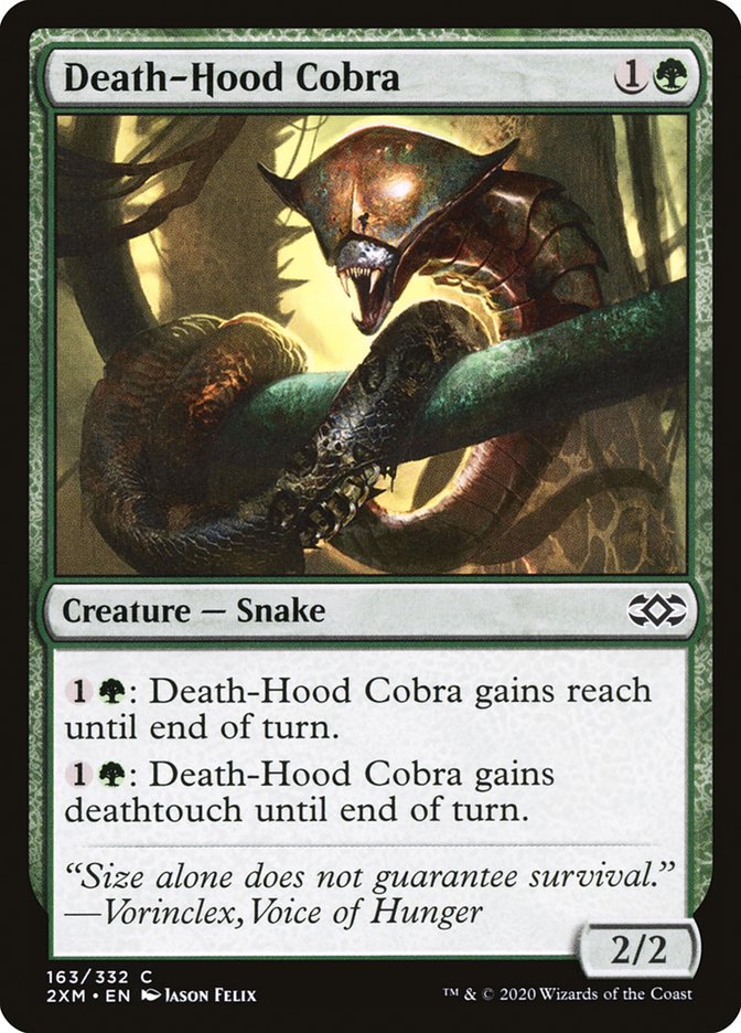 Death-Hood Cobra 163 (Double Masters)  - Foil | Good Games Adelaide SA