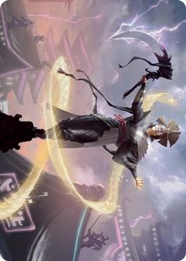 Naomi Pillar of Order Art Card 35 (Art Series: Kamigawa: Neon Dynasty)  | Good Games Adelaide SA