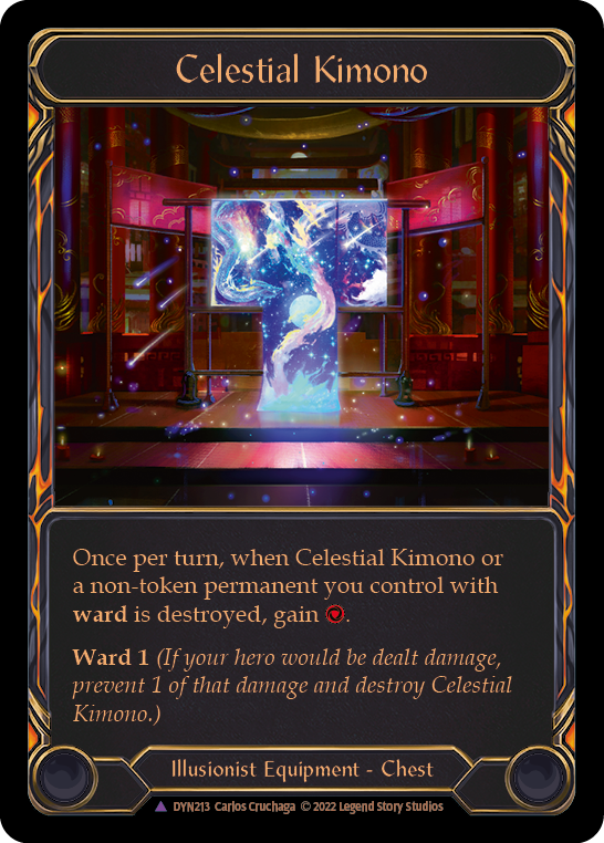Celestial Kimono (Marvel) [DYN213] (Dynasty)  Cold Foil | Good Games Adelaide SA