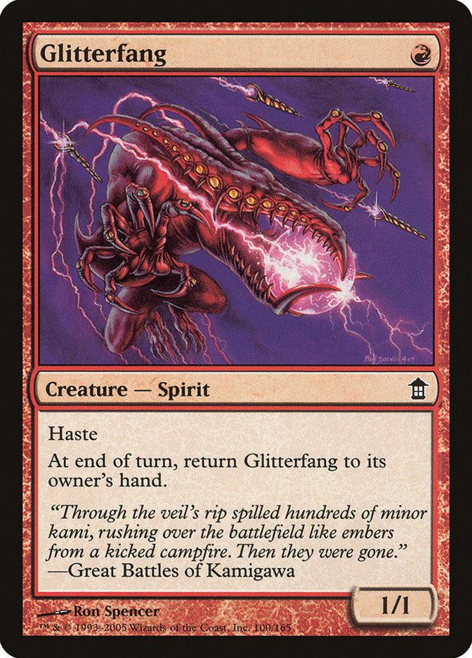 Glitterfang 100 (Saviors of Kamigawa)  - Foil | Good Games Adelaide SA
