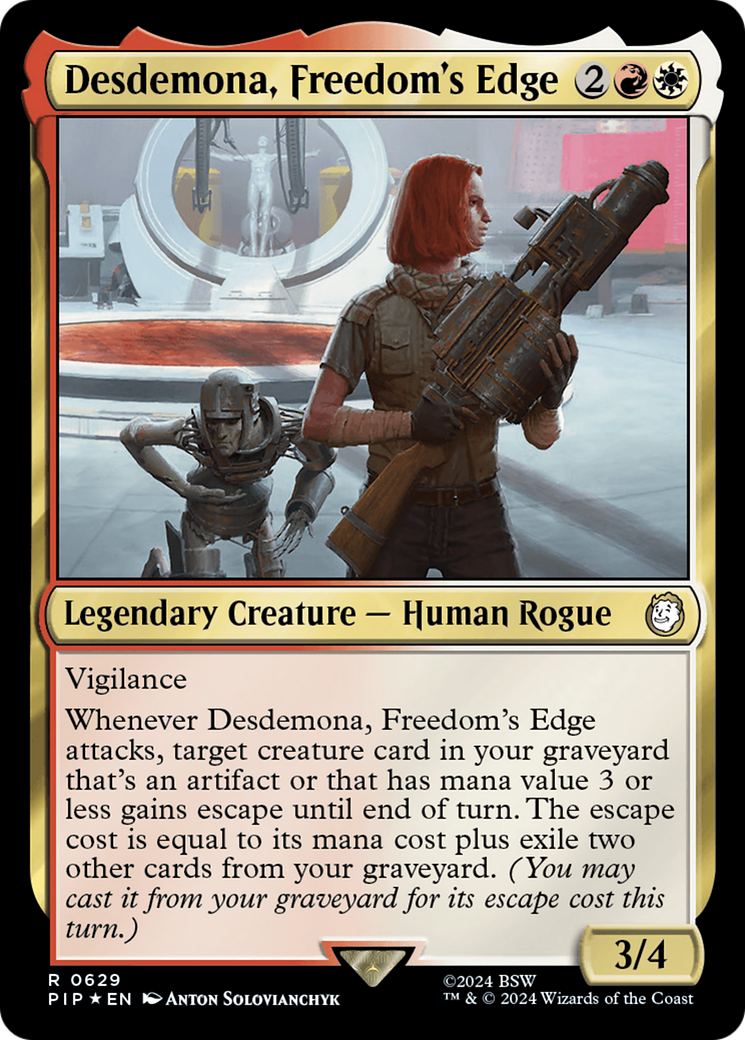 Desdemona, Freedom's Edge (Surge Foil) [Fallout] | Good Games Adelaide SA