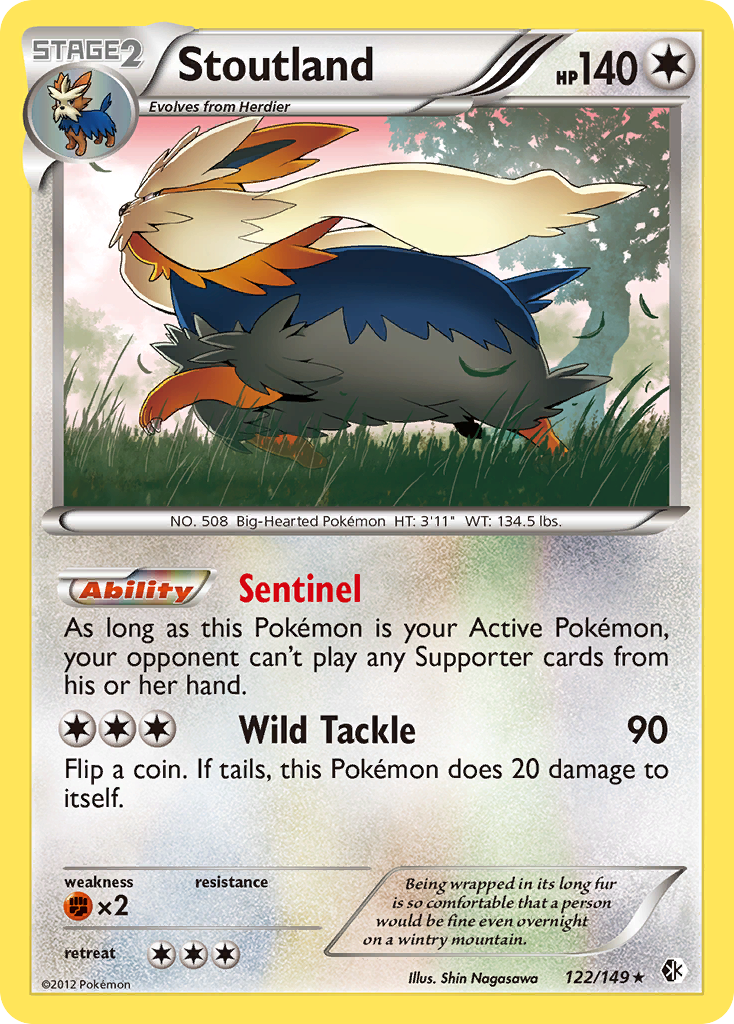 Stoutland (122/149) [Black & White: Boundaries Crossed] | Good Games Adelaide SA