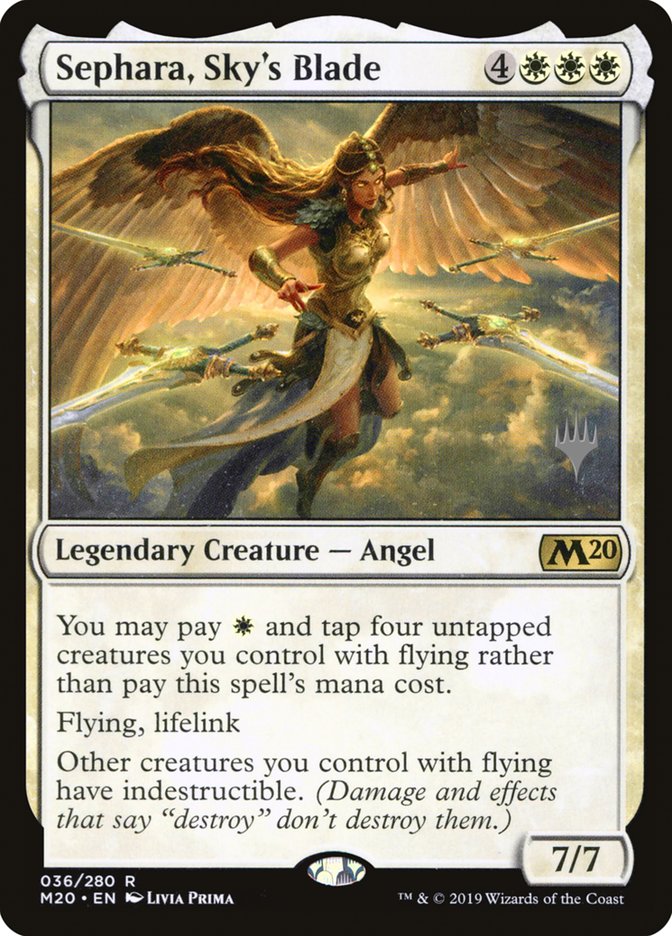 Sephara, Sky's Blade [Core Set 2020 Promos] | Good Games Adelaide SA