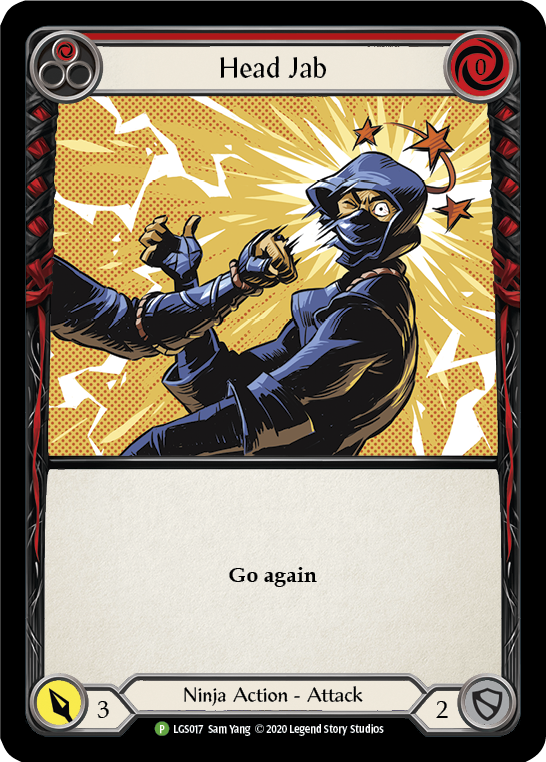 Head Jab (Red) [LGS017] (Promo)  Rainbow Foil | Good Games Adelaide SA