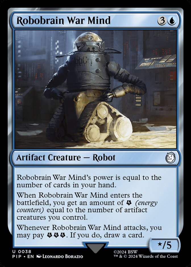 Robobrain War Mind 38 (Universes Beyond: Fallout)  - Foil | Good Games Adelaide SA