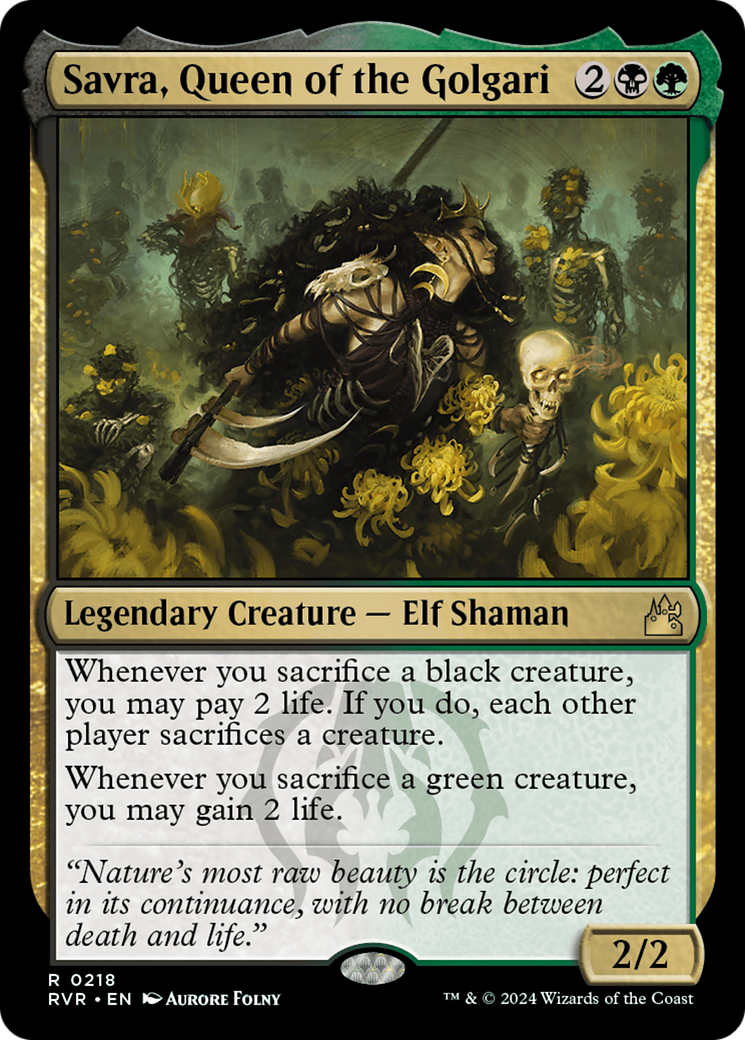 Savra, Queen of the Golgari [Ravnica Remastered] | Good Games Adelaide SA