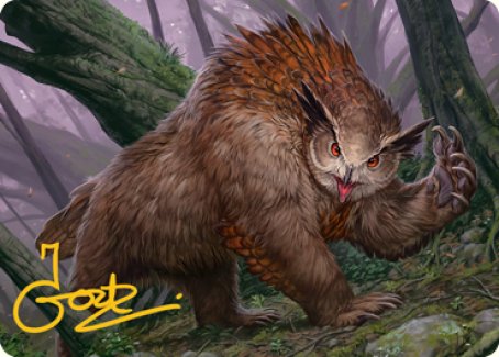 Owlbear Art Card (Gold-Stamped Signature) [Dungeons & Dragons: Adventures in the Forgotten Realms Art Series] | Good Games Adelaide SA