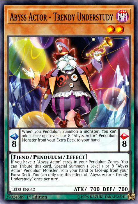 Abyss Actor - Trendy Understudy [LED3-EN052] Common | Good Games Adelaide SA