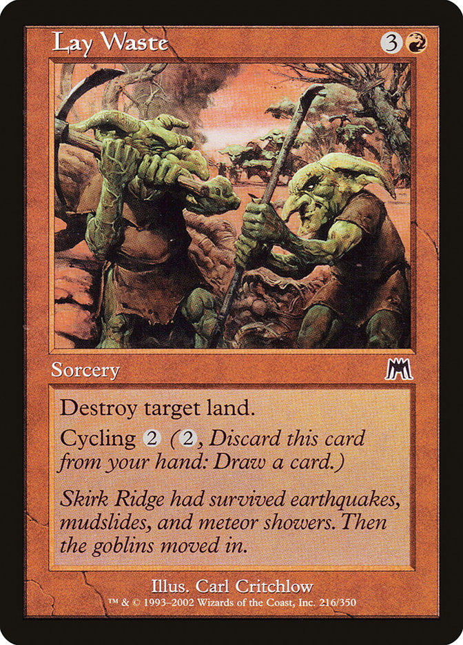 Lay Waste 216 (Onslaught)  - Foil | Good Games Adelaide SA
