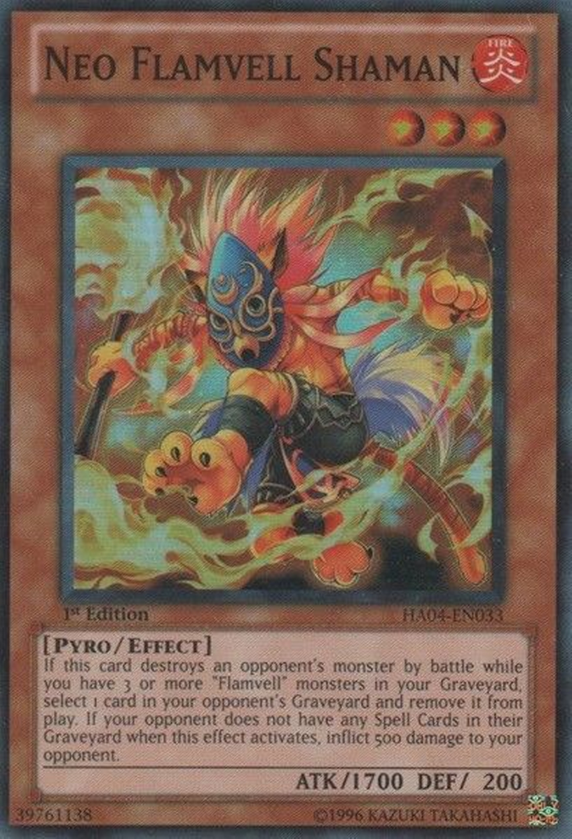 Neo Flamvell Shaman [HA04-EN033] Super Rare | Good Games Adelaide SA