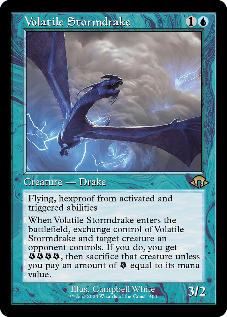 Volatile Stormdrake (Retro) [Modern Horizons 3] | Good Games Adelaide SA