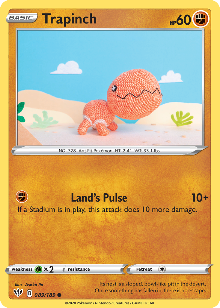 Trapinch (089/189) [Sword & Shield: Darkness Ablaze] | Good Games Adelaide SA