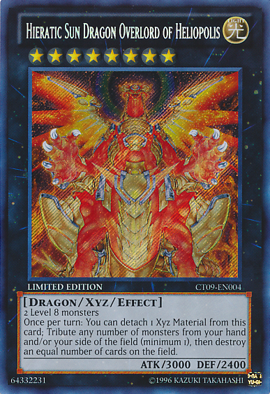 Hieratic Sun Dragon Overlord of Heliopolis [CT09-EN004] Secret Rare | Good Games Adelaide SA