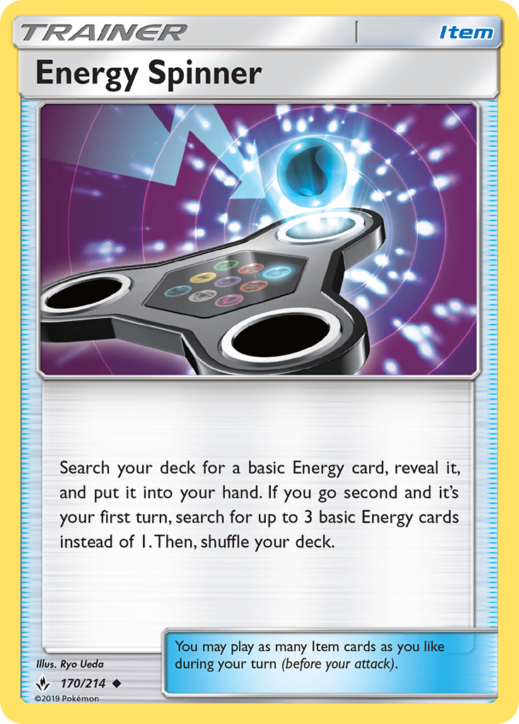 Energy Spinner (170/214) [Sun & Moon: Unbroken Bonds] | Good Games Adelaide SA