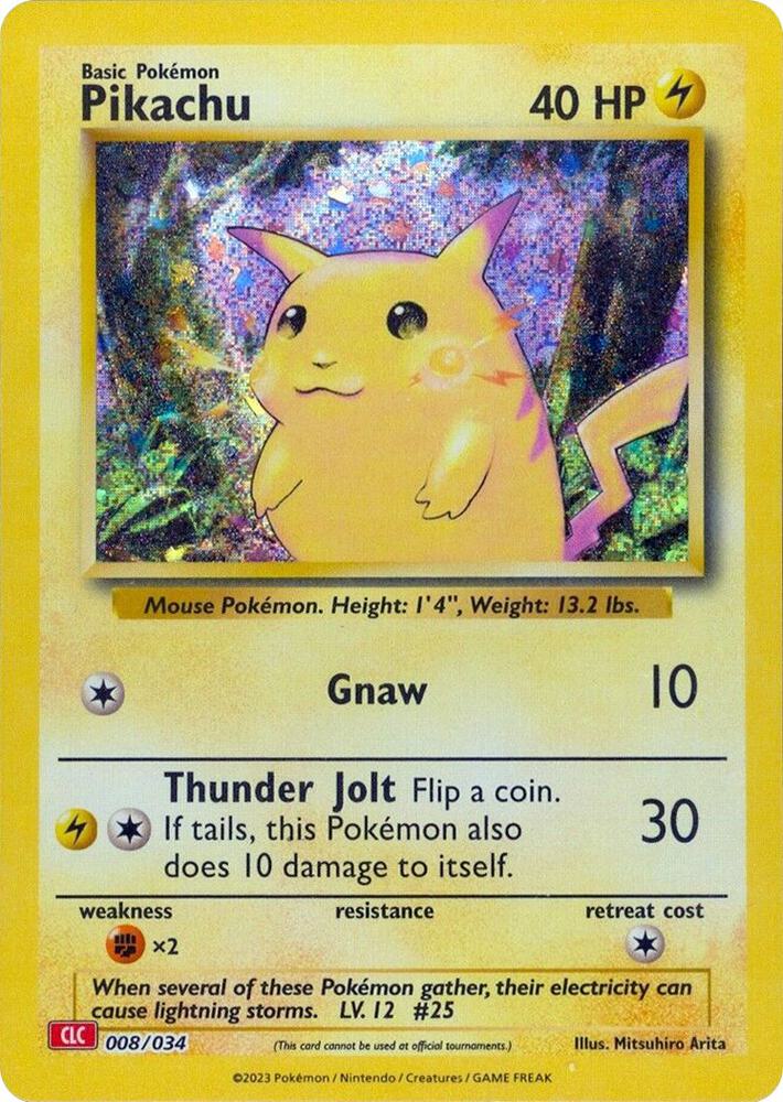 Pikachu 008/034 (Trading Card Game Classic)  - Holofoil | Good Games Adelaide SA