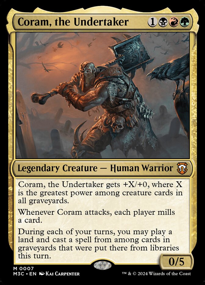 Coram, the Undertaker 7 (Commander: Modern Horizons 3)  - Foil | Good Games Adelaide SA