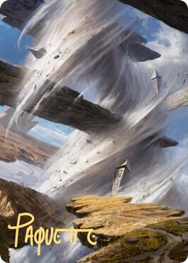 Plains Art Card 8 81 Gold Stamped Signature 8 (Art Series: Zendikar Rising)  | Good Games Adelaide SA