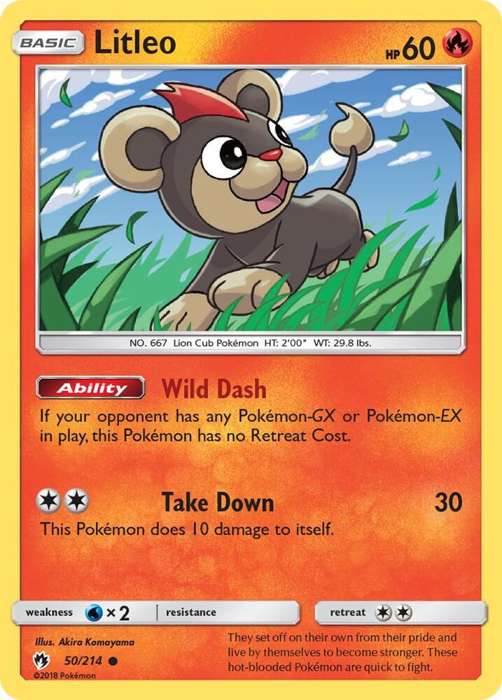Litleo 50/214 (SM - Lost Thunder)  | Good Games Adelaide SA