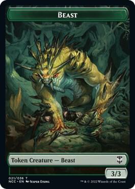 Beast Saproling Double Sided Token 21 // 28 (Commander: Streets of New Capenna)  | Good Games Adelaide SA