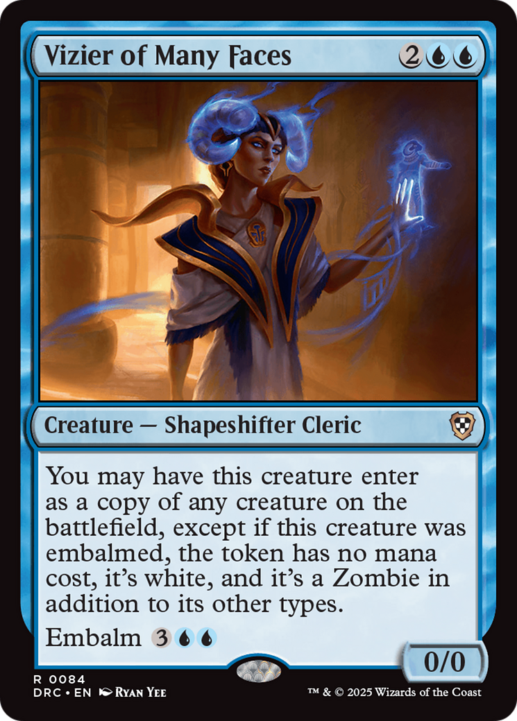 Vizier of Many Faces [Aetherdrift Commander] | Good Games Adelaide SA