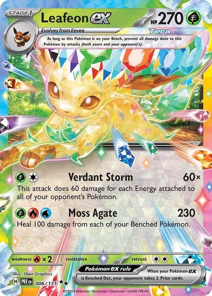 Leafeon ex (006/131) [Scarlet & Violet: Prismatic Evolutions] | Good Games Adelaide SA