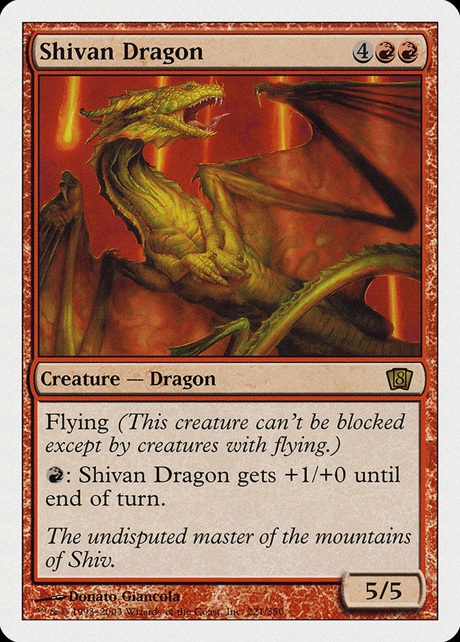 Shivan Dragon [Eighth Edition] | Good Games Adelaide SA