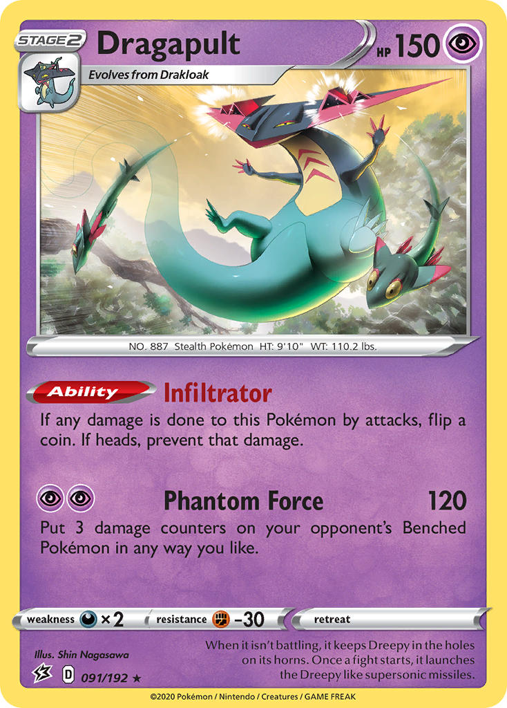 Dragapult (091/192) (Theme Deck Exclusive) [Sword & Shield: Rebel Clash] | Good Games Adelaide SA