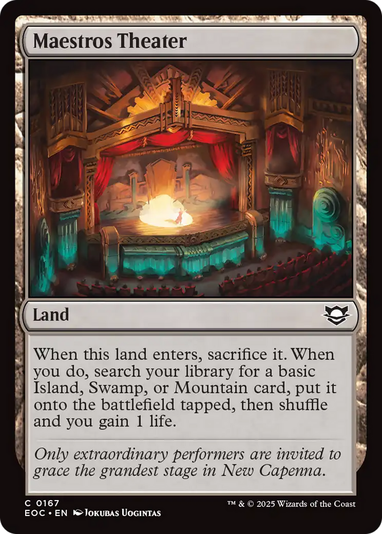 Maestros Theater [Edge of Eternities Commander] | Good Games Adelaide SA