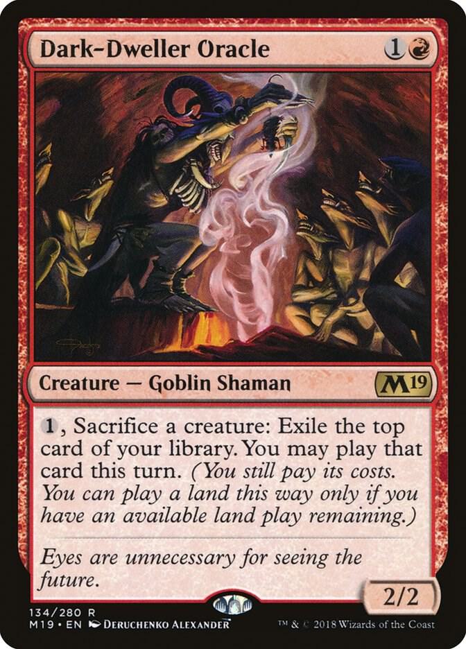 Dark-Dweller Oracle 134 (Core Set 2019)  - Foil | Good Games Adelaide SA