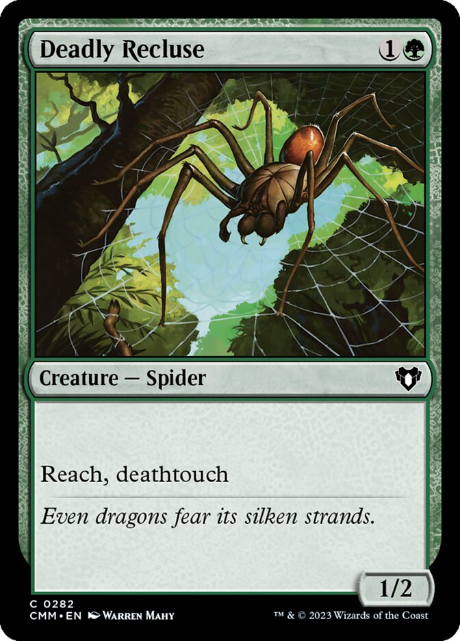 Deadly Recluse 282 (Commander Masters)  - Foil | Good Games Adelaide SA