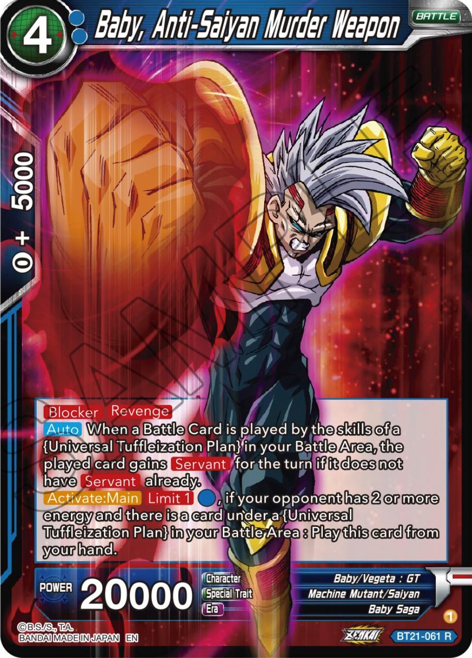 Baby, Anti-Saiyan Murder Weapon (BT21-061) [ZENKAI Series: Set 04] | Good Games Adelaide SA